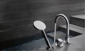 Змішувач для ванни Hansgrohe Axor Uno на 3 отвори хром 38436000