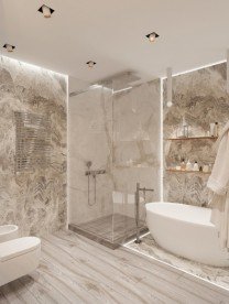 Змішувач для ванни Hansgrohe Axor Uno підлоговий шліфований нікель 45416820