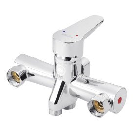 Смеситель для ванной Kroner KRM Elbe-C060 с душевым гарнитуром хром CV014920