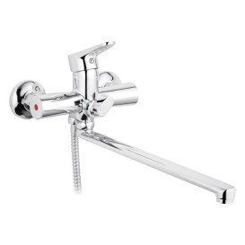 Змішувач для ванної кімнати Kroner KRM Elbe-C070 з душовим гарнітуром хром CV014921