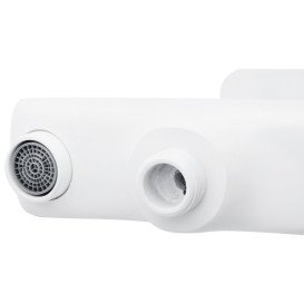 Змішувач для ванної кімнати Kroner KRM Fulda-W060 з душовим гарнітуром білий CV018080