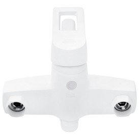 Змішувач для ванної кімнати Kroner KRM Zenda-W070 з душовим гарнітуром білий CV022959