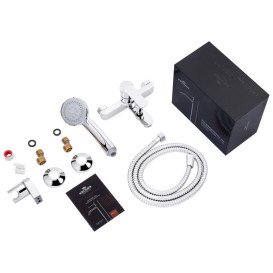 Смеситель для ванной Kroner KRP Bremen-C060 с душевым гарнитуром хром CV012070