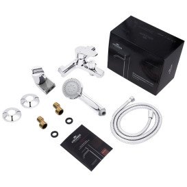 Смеситель для ванной Kroner KRP Brocken-C060 с душевым гарнитуром хром CV023595