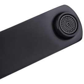 Змішувач для ванної кімнати Kroner KRP Edelstahl Kubus-SCH060 з душовим гарнітуром чорний CV025652