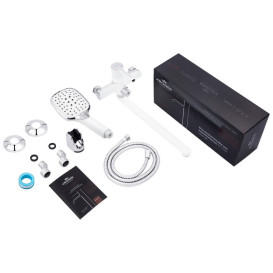 Смеситель для ванной Kroner KRP Essen-W070 с душевым гарнитуром хром CV024331