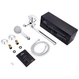 Смеситель для ванной Kroner KRP Konstante-C072 с душевым гарнитуром хром CV023593