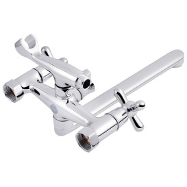 Змішувач для ванної кімнати Kroner KRP Royce-C070 з душовим гарнітуром хром CV029047