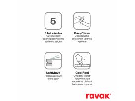 Смеситель для ванной Ravak Chrome II с душевым гарнитуром хром глянцевый X07S119