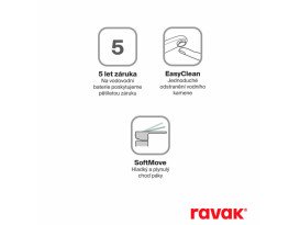 Смеситель для ванной Ravak Eleganta с душевым гарнитуром матовый черный X07S135