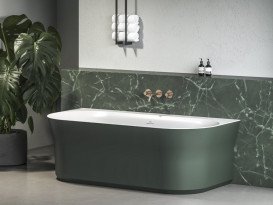 Змішувач для ванної кімнати Ravak Espirit настінний двоважільний золото матове X070601