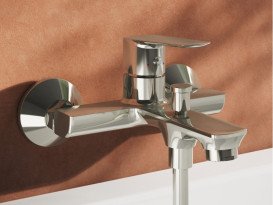 Смеситель для ванной Ravak Life с душевым гарнитуром хром глянцевый X07S109