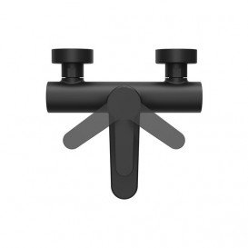 Змішувач для ванної кімнати Ravak Puri PU 022.20 настінний одноважільний чорний X070185