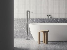 Змішувач для ванної кімнати Ravak Spring підлоговий з душовим гарнітуром хром X070537