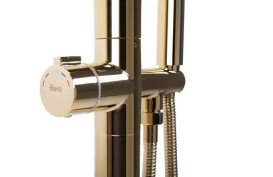 Змішувач для ванної Rea Clark з душовим гарнітуром золото REA-B5302