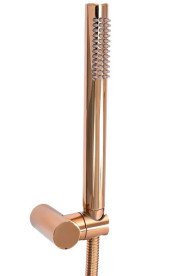 Смеситель для ванной Rea Lungo однорычажный с душевым гарнитуром розовое золото REA-B6695