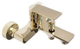 Смеситель для ванной Rea Mayson однорычажный с душевым гарнитуром золото REA-B5662