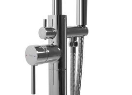 Змішувач для ванної Rea Mono підлоговий з душовим гарнітуром хром REA-B2715