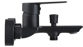 Змішувач для ванної кімнати Rea Urban одноважільний з душовим гарнітуром чорний REA-B9910