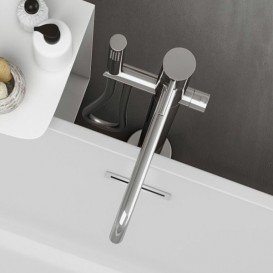 Смеситель для ванной Treemme Up однорычажный напольный хром 5703CС10