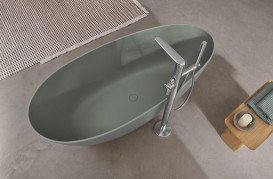 Змішувач для ванної кімнати Villeroy & Boch Antao підлоговий одноважільний хром TVT11100400061