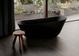 Смеситель для ванной Villeroy & Boch Conum напольный однорычажный хром TVT12700400061