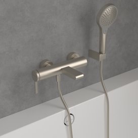 Смеситель для ванной Villeroy & Boch Dawn однорычажный матовый никель TVT10650115164