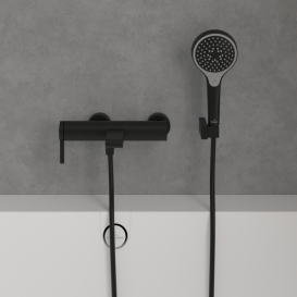 Смеситель для ванной Villeroy & Boch Dawn однорычажный матовый черный TVT106501151K5