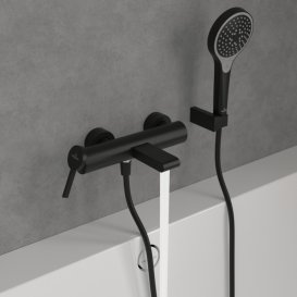 Смеситель для ванной Villeroy & Boch Dawn однорычажный матовый черный TVT106501151K5