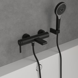 Смеситель для ванной Villeroy & Boch Dawn однорычажный матовый черный TVT106501151K5