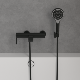 Смеситель для ванной Villeroy & Boch Dawn однорычажный матовый черный TVT106501152K5