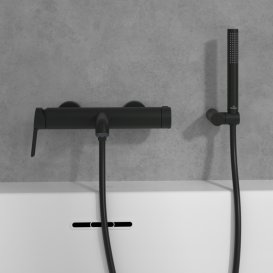 Смеситель для ванной Villeroy & Boch Skyla однорычажный матовый черный TVS116003000K5