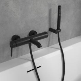 Смеситель для ванной Villeroy & Boch Skyla однорычажный матовый черный TVS116003000K5