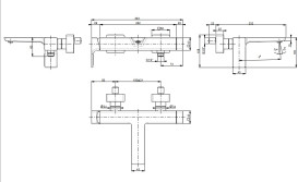 Змішувач для ванної кімнати Villeroy & Boch Subway 3.0 одноважільний хром TVT11200200061