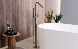 Змішувач для ванни Besco Veo 3.0 ColdMode напольний з душовим гарнітуром хром BW-V3-CH