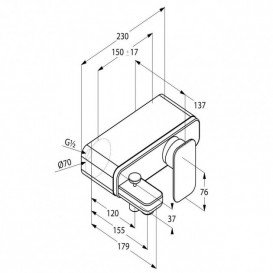 Змішувач для ванни Kludi E2 змішувач хром 494450575
