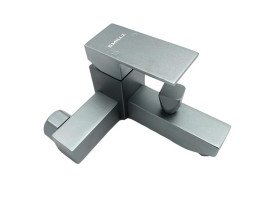 Смеситель для ванны Millz однорычажный с душевым гарнитуром серебро MRS-AL-F1(Silver)