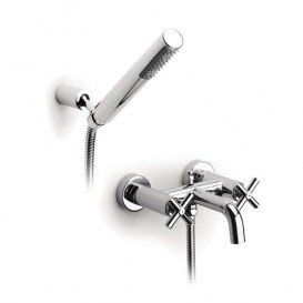 Змішувач для ванни Roca Loft двухвентильний з ручним душем хром A5A0143C00