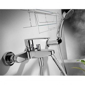 Смеситель для ванны Tres Flat 20417001