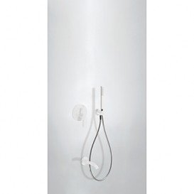 Смеситель для ванны Tres Study colors встроенный с ручным душем белый матовый 26218003BM