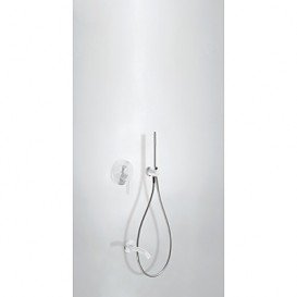 Смеситель для ванны Tres Study colors встроенный с ручным душем белый 26218003TBL