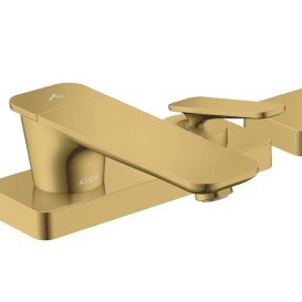 Смеситель на борт ванны Hansgrohe Axor Citterio C на 3 отверстия полированное золото 49430990