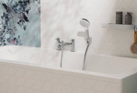 Змішувач на борт ванни Hansgrohe Zesis S з душовим гарнітуром хром 74424000