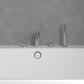 Смеситель на борт ванны Villeroy & Boch Conum на 4 отверстия хром TVT12700200061