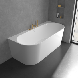 Смеситель на борт ванны Villeroy & Boch Conum на 4 отверстия матовое золото TVT12700200076