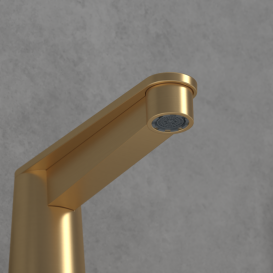 Смеситель на борт ванны Villeroy & Boch Conum на 4 отверстия матовое золото TVT12700200076