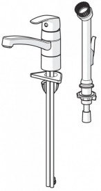Змішувач одноважільний Oras Safira із щіткою для чищення 1022