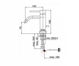Смеситель для раковины однорычажный Paffoni Light хром LIG 075 CR