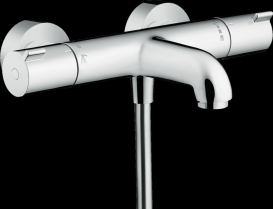 Змішувач з термостатом двухвентильний для ванни Hansgrohe колекція Ecostat 1001 CL хром 13201000