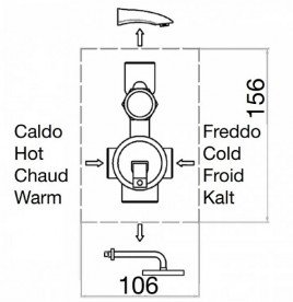 Змішувач прихованого монтажу Fiore Kevon одноважільний чорний матовий 81NN7517